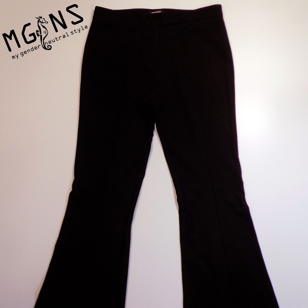 DKNY Black Flared Dress Pants